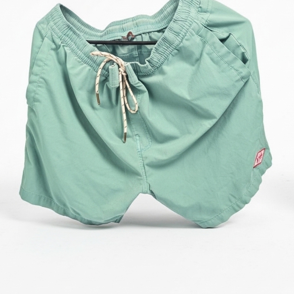 Men's Flat Front Shorts in Green